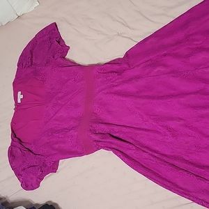 Lace Magenta Dress
